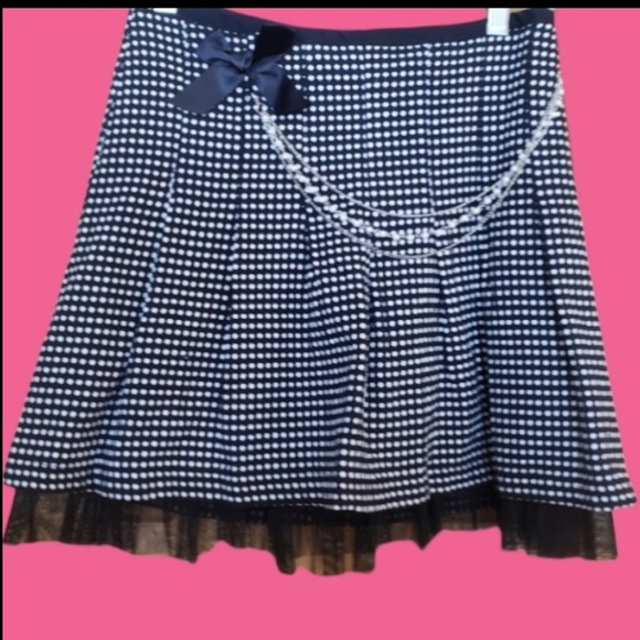 Vintage Dresses & Skirts - Vintage Wrapper 90’s Polka Dot Skirt